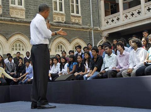 Obama nears end of stop in India