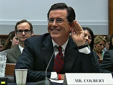 Colbert speaks in front of Congress
