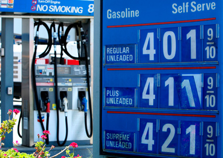 GAS PRICES Rise, Near Record Numbers