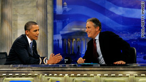 Obama and Stewart go over Obama's policies 