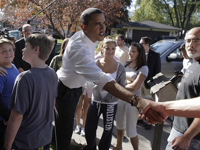 Obama Stops In Ohio