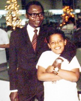 Barack Obama Sr and Jr in 1971